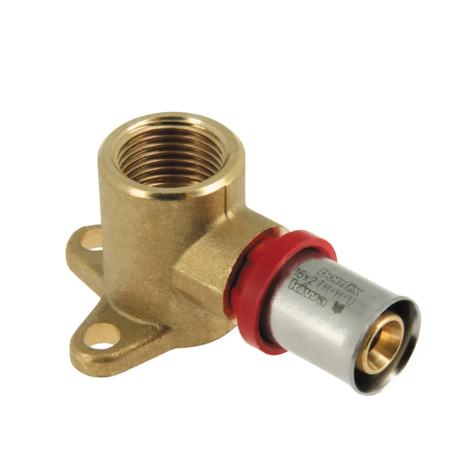 Bonfix Alu-pers Muurplaat 1/2" binnen x 16 mm H=35 mm