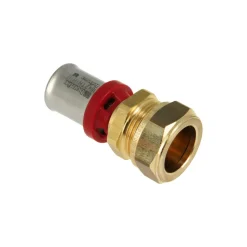Bonfix Alu-pers rechte koppeling 16 mm x 15 mm knel