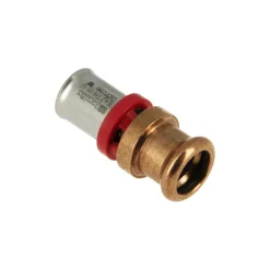 BONFIX Alu-pers rechte koppeling 20 x 22 mm M press