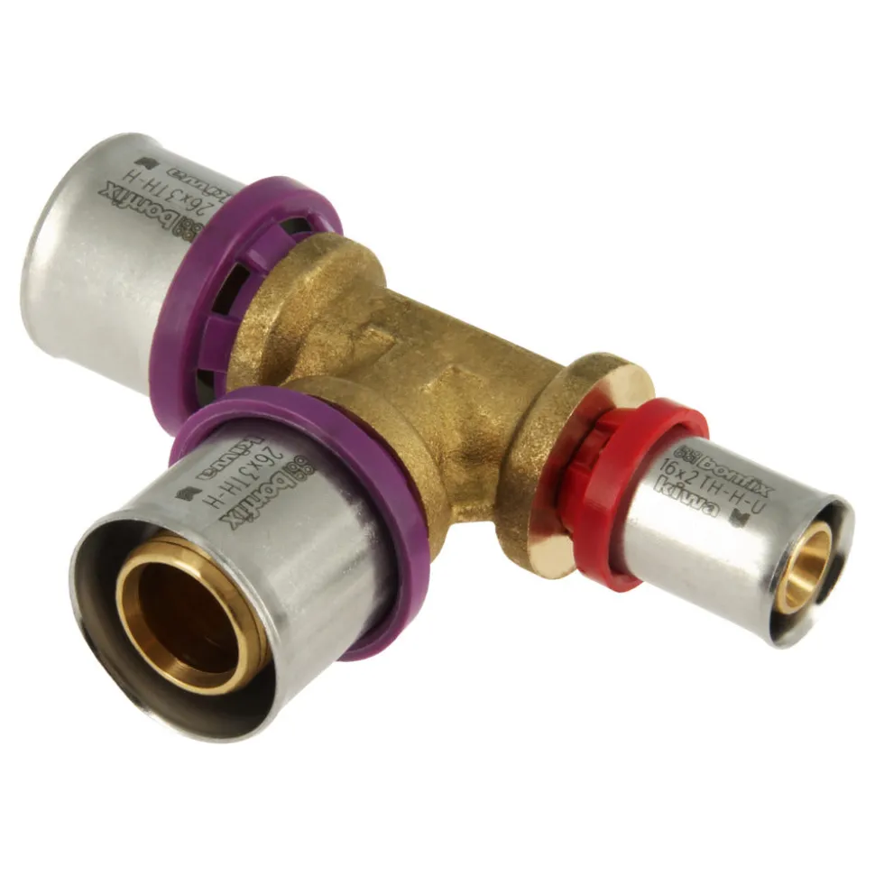 Bonfix Alu-pers Verloop T-stuk 26 x 26 x 16 mm