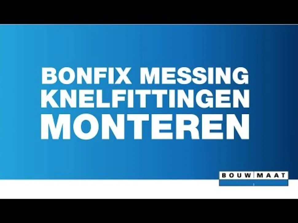 BONFIX Knel knie 15 mm x 3/8'' Buitendraad chroom