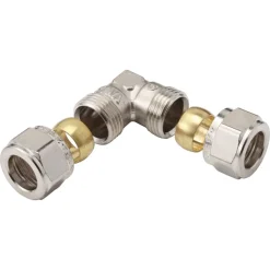 BONFIX Knel knie 12x12 mm chroom 2 stuks