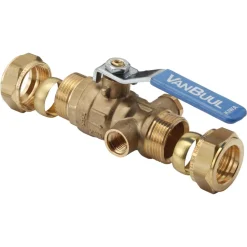 BONFIX Knel kogelstopkraan 22x22 mm met tapgat