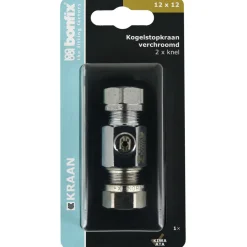 BONFIX Knel kogelstopkraan 12x12 mm recht