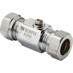 BONFIX Knel kogelstopkraan 15x15 mm recht 3 stuks
