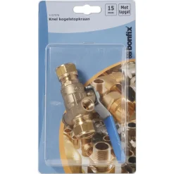 BONFIX Knel kogelstopkraan 15x15 mm met tapgat