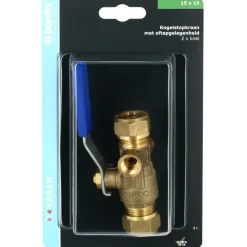 BONFIX Knel kogelstopkraan 15x15 mm met tapgat