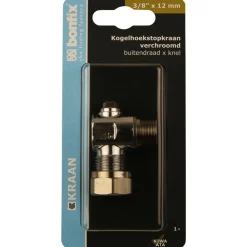 BONFIX Knel kogelstopkraan 3/8 x 12 mm haaks