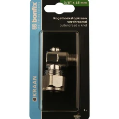 BONFIX Knel kogelstopkraan 3/8 x 12 mm haaks
