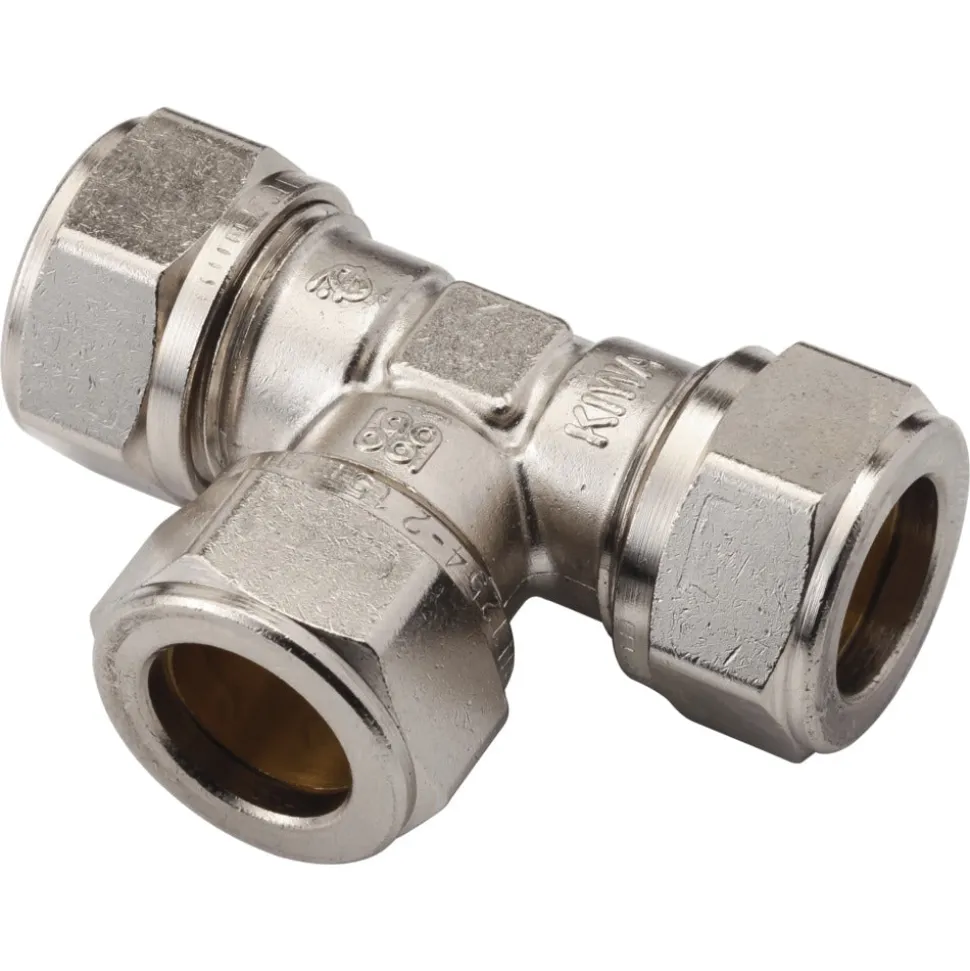 BONFIX Knel T-stuk Chroom