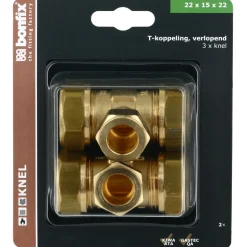 BONFIX Knel T-stuk 22x15x22 mm 2 stuks