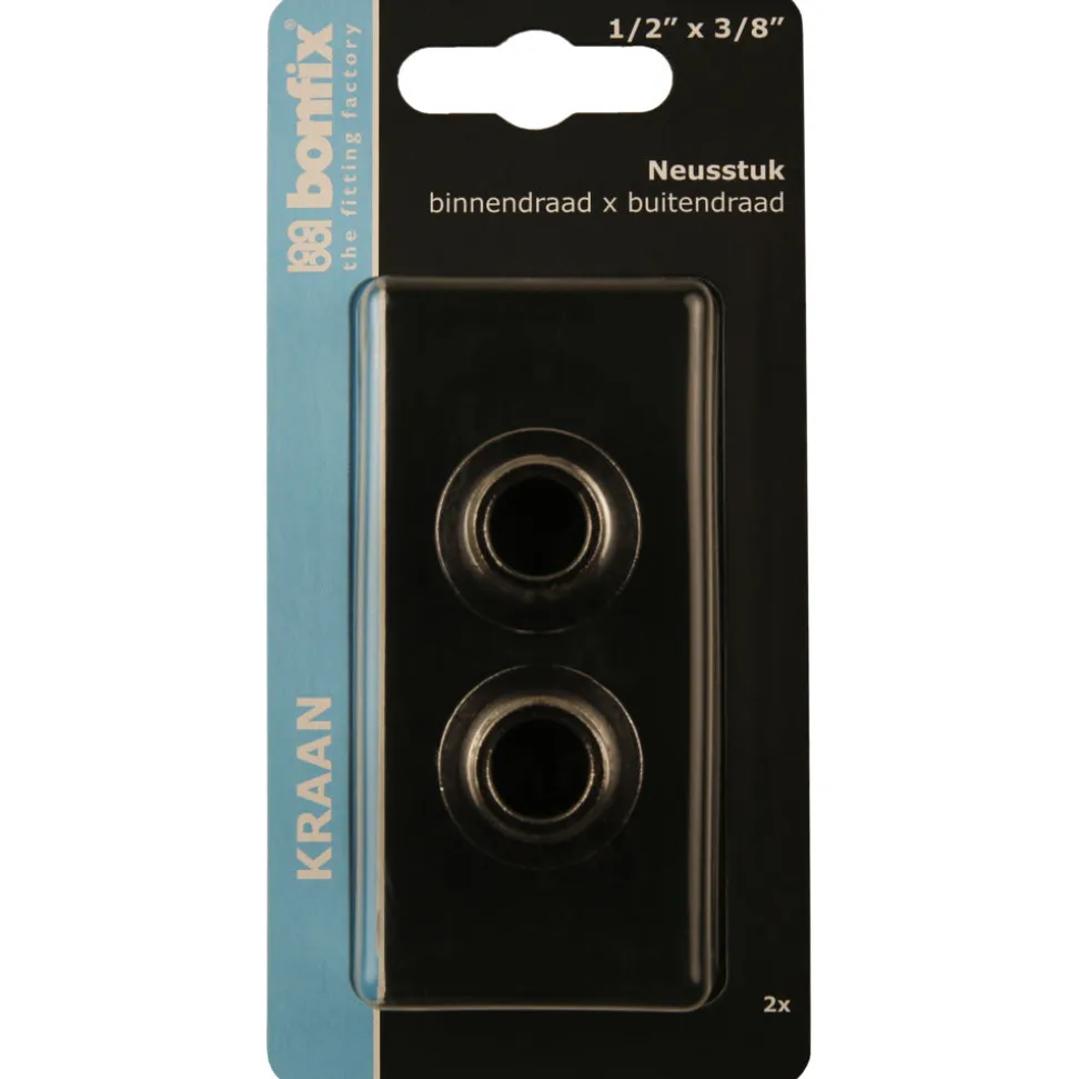 BONFIX Neusstuk 1/2'' binnendraad x 3/8'' buitendraad chroom