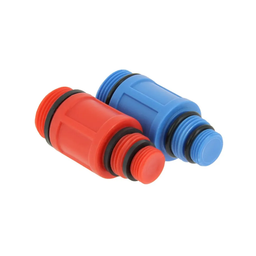 BONFIX Plug kunststof rood en blauw