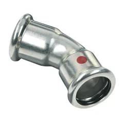 BONFIX Press Bocht CV Staalverzinkt 45° 3st
