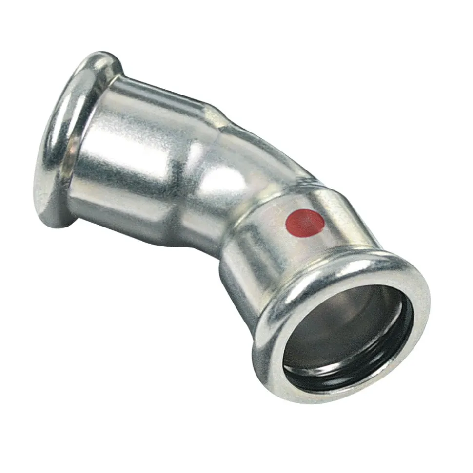 BONFIX Press Bocht CV Staalverzinkt 45° 3st