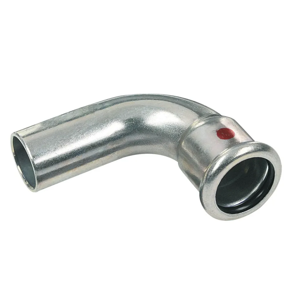 BONFIX Press Bocht Insteek CV Staalverzinkt 90° 3st