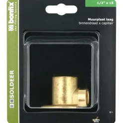 BONFIX Soldeer muurplaat 15 mm x 1/2'' Binnendraad
