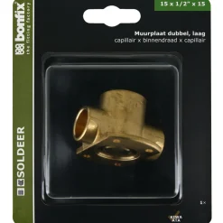 BONFIX Soldeer muurplaat 15 mm x 1/2'' Binnendraad x 15 mm
