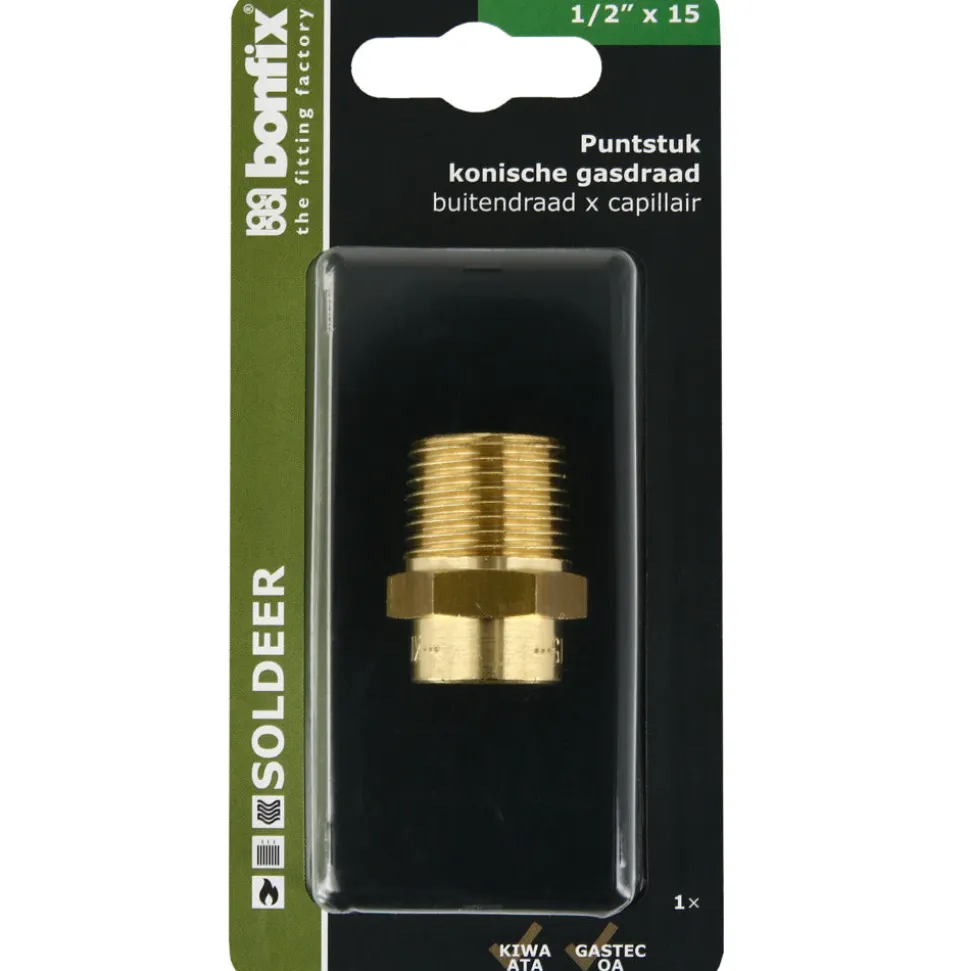 BONFIX Soldeer Punstuk 1/2'' Buitendraad