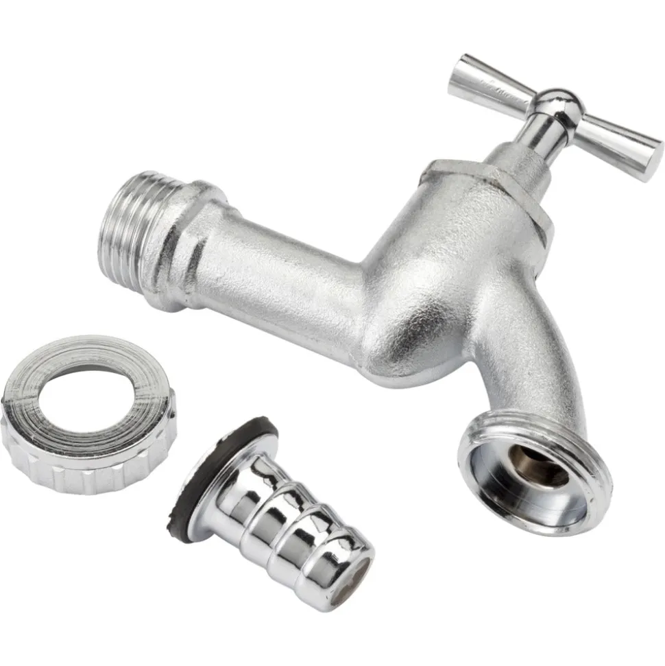 BONFIX Tapkraan 1/2'' mat chroom met wartel