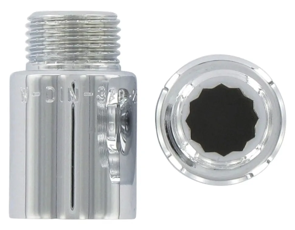 BONFIX Verlengstuk 3/8'' binnendraad x 3/8" buitendraad x 25 mm chroom