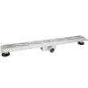 Bouwmaat Douchegoot RVS Geborsteld met Vloerflens 7x7x70cm