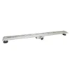 Bouwmaat Douchegoot RVS Geborsteld met Vloerflens 7x7x100cm