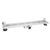 Bouwmaat Douchegoot RVS Geborsteld met Muurflens 7x7x90cm