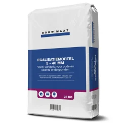 Bouwmaat Egalisatiemortel Vezelversterkt 5-40mm 25kg