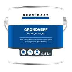 Bouwmaat Grondverf Acryl Wit 2,5L
