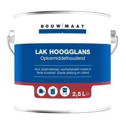 Bouwmaat Hoogglans Lak RAL9010 2,5L