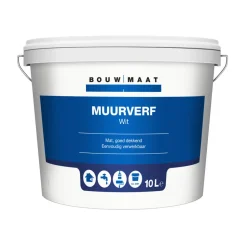Bouwmaat Muurverf Wit 10L