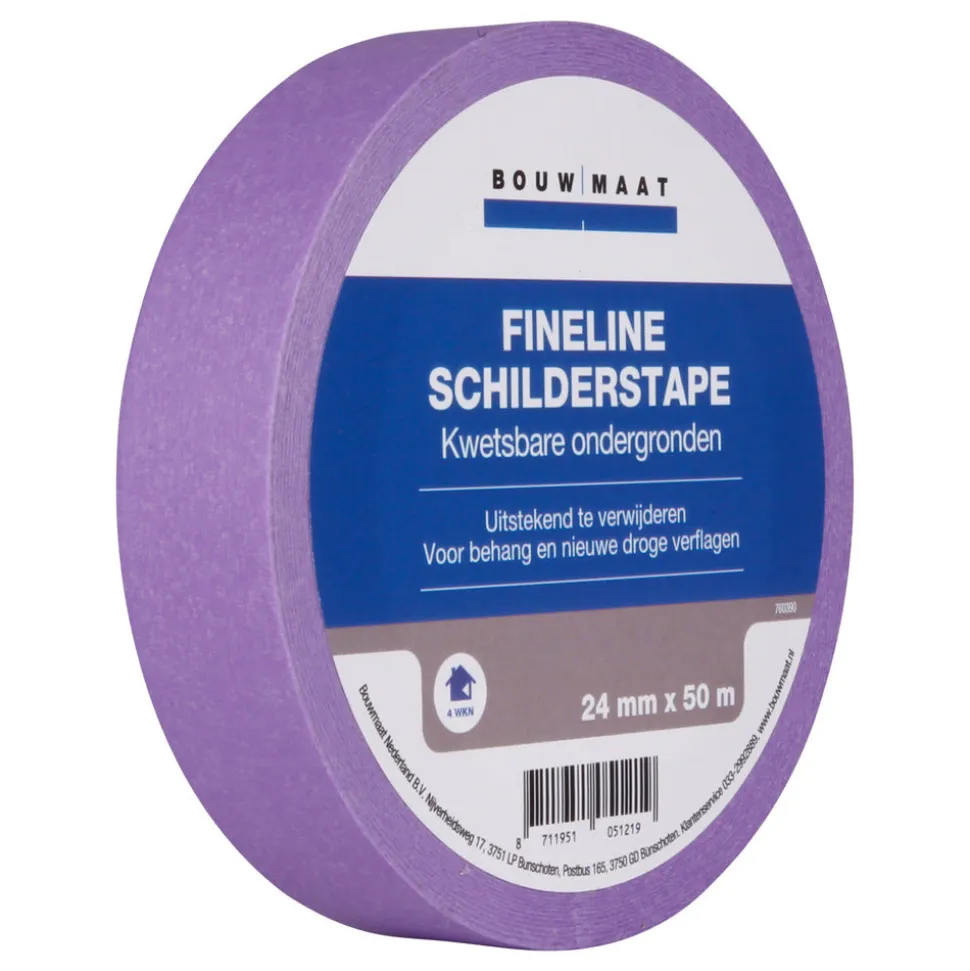 Bouwmaat Schilderstape Fineline Lila 24mm x 50m