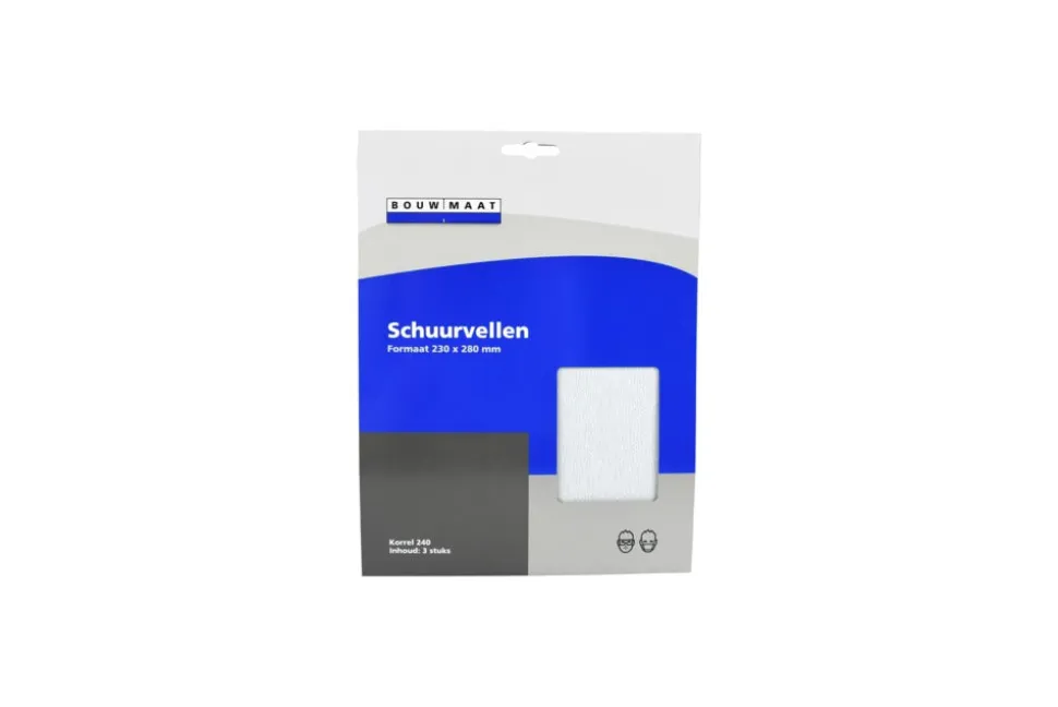 Bouwmaat Schuurvel 230x280mm 3st