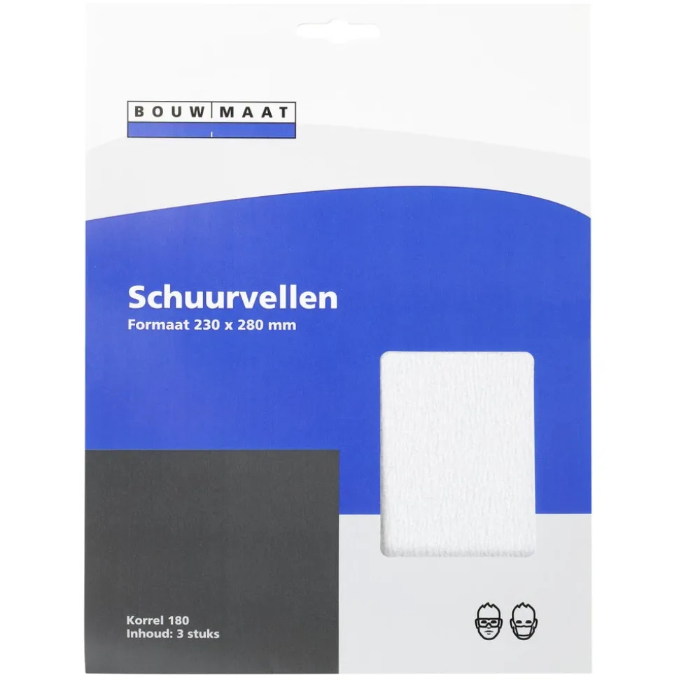 Bouwmaat Schuurvel 230x280mm 3st