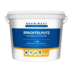 Bouwmaat Spachtelputz Binnen Wit 1,5mm 15kg