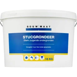 Bouwmaat Stucgrondeer Geel Zuigende Ondergrond