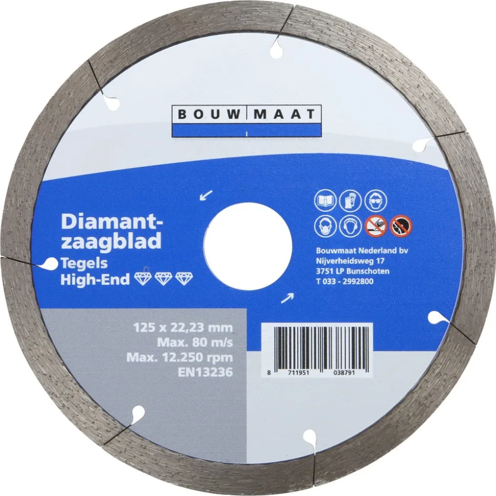 Bouwmaat Tegels High-end Diamantzaagblad 125mm