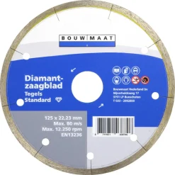 Bouwmaat Tegels Standaard Diamantzaagblad 125mm