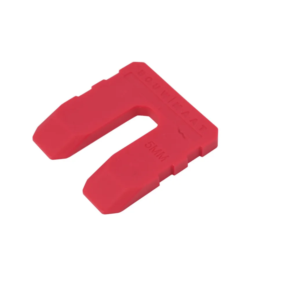 Bouwmaat Uitvulplaat Rood 5mm 48st