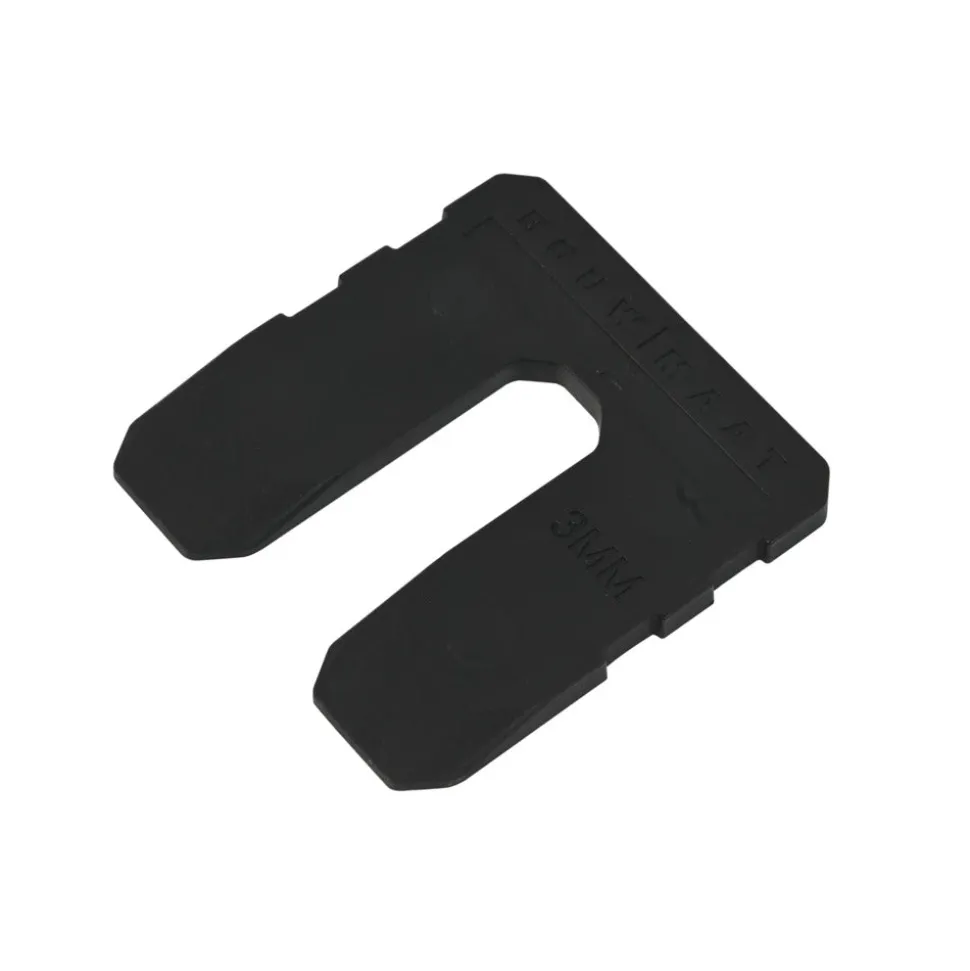 Bouwmaat Uitvulplaat Zwart 3mm 48st