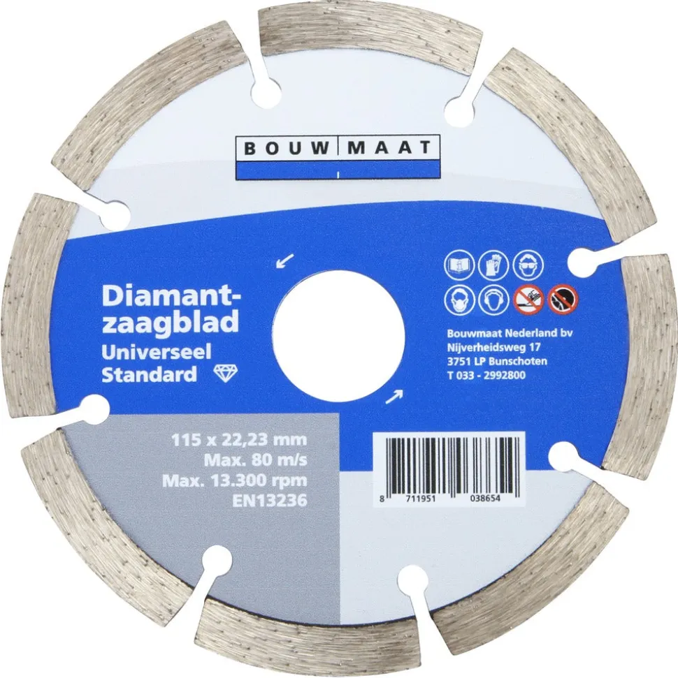 Bouwmaat Universeel Standard Diamantzaagblad 115mm
