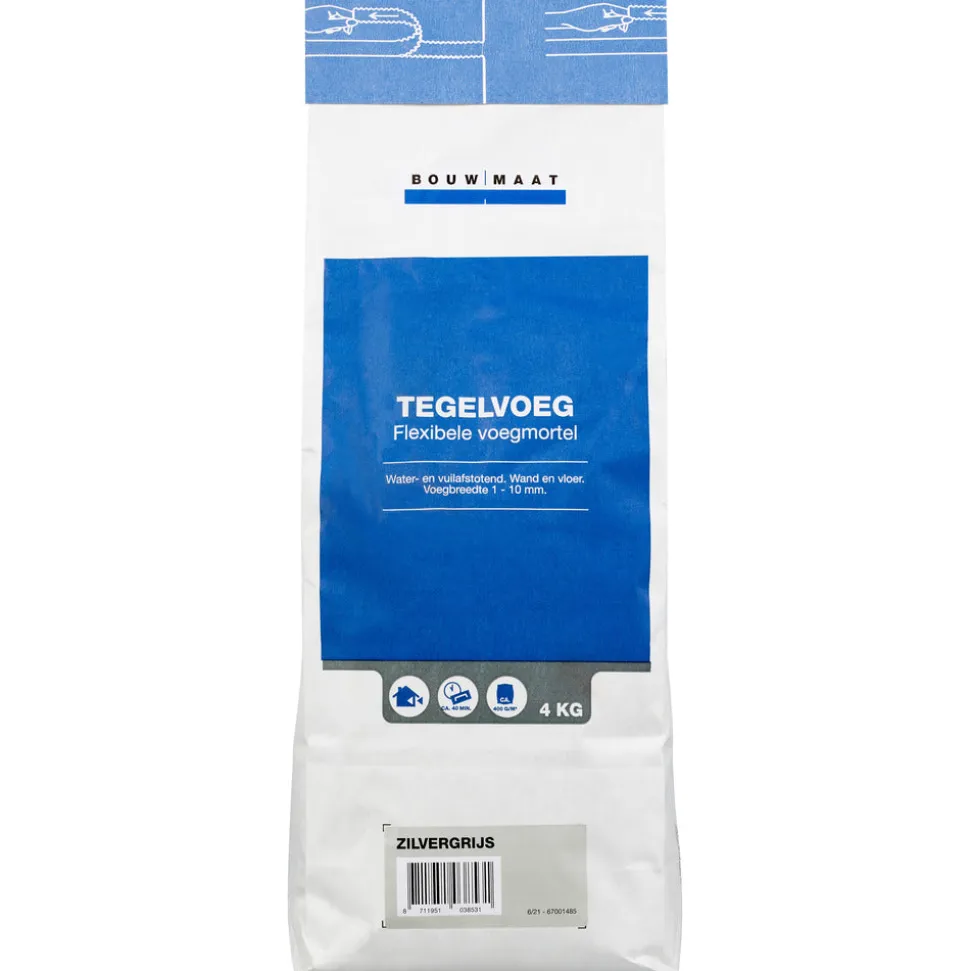 Bouwmaat Voegmortel Zilvergrijs 4kg