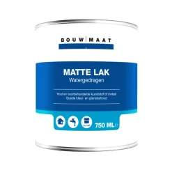 Bouwmaat Watergedragen Lak Mat RAL 9010 750ml
