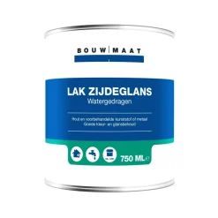 Bouwmaat Zijdeglans Lak Acryl RAL9010 750ml