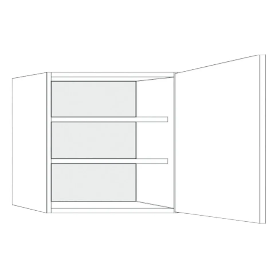Bribus ECO Bovenkast Links 60x71cm 1 Deur Met 2 Legplanken FSC Mix 70%