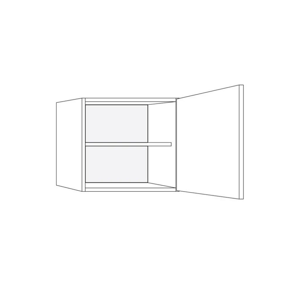 Bribus ECO Bovenkast Rechts 30x57cm 1 Deur FSC Mix 70%