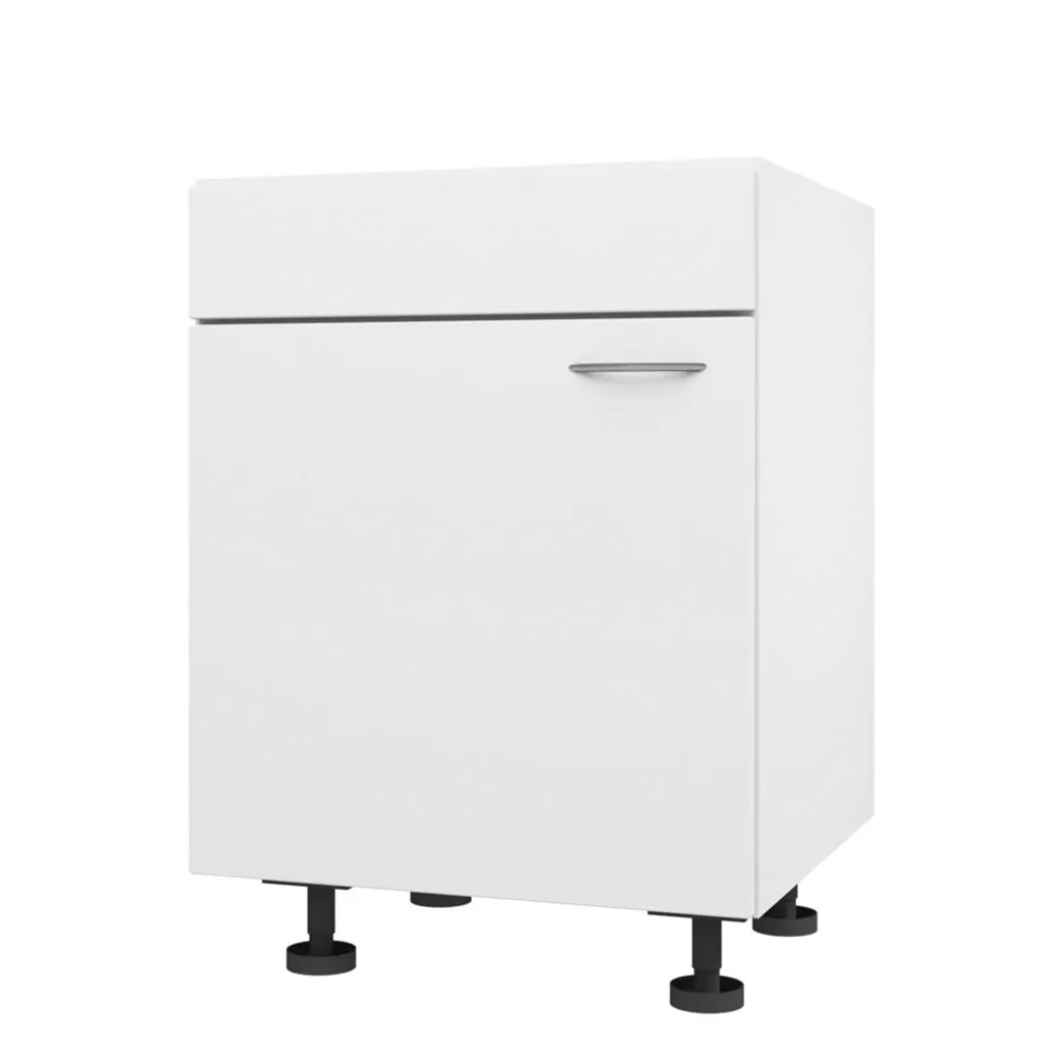Bribus ECO Gootsteenkast Rechts 60cm 1 Deur Met Schijnlade FSC Mix 70%