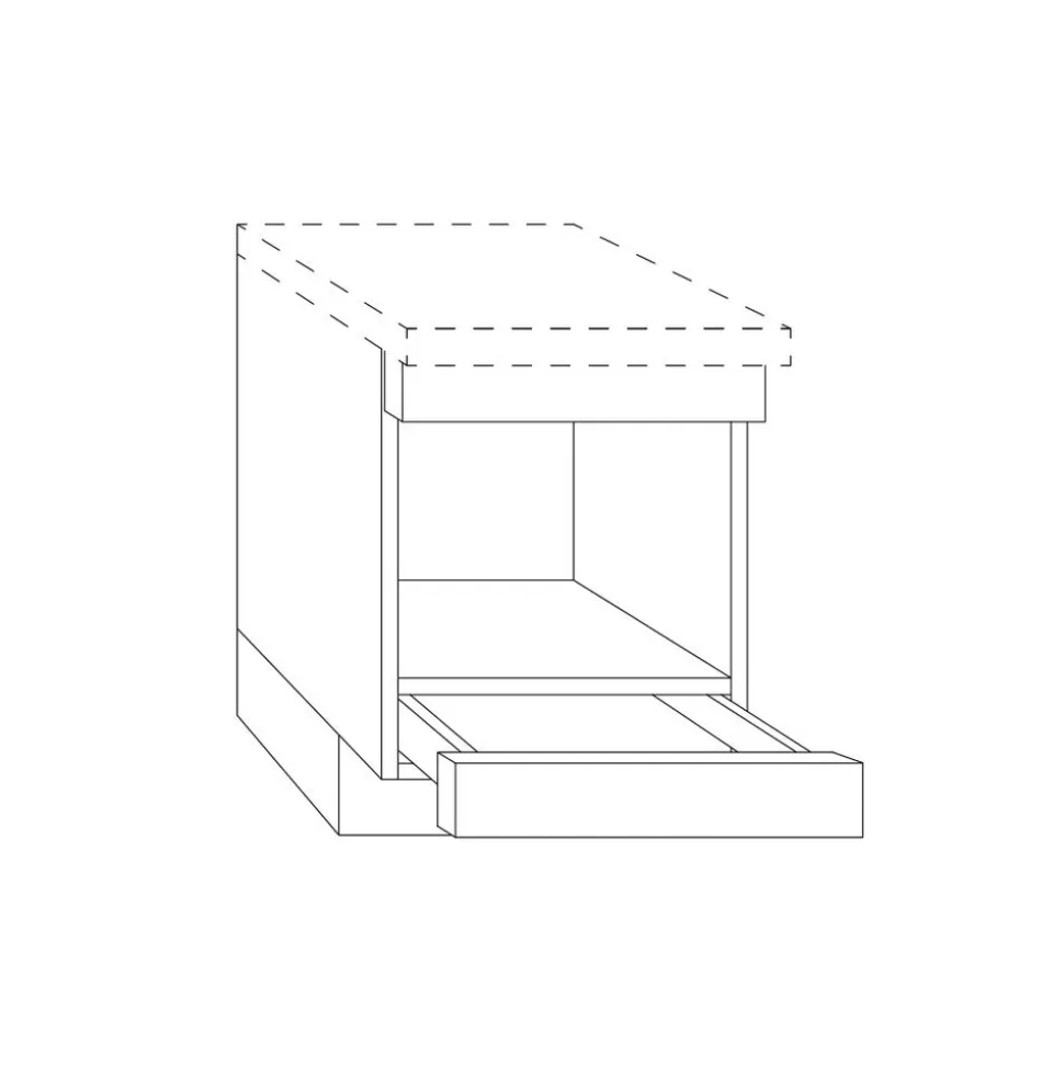 Bribus ECO Onderkast Combi Inb.Magn 60cm+La Stelpoten Nismaat 45cm FSC Mix 70%