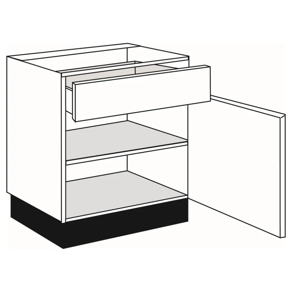 Bribus ECO Onderkast Rechts Wit 60cm FSC Mix 70%